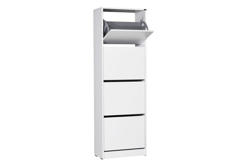 Skoskap 51x157 cm - Hvit - Oppbevaring - Skap - Oppbevaringsskap