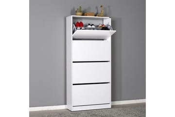 Skoskap 73x157 cm - Hvit - Oppbevaring - Skap - Oppbevaringsskap
