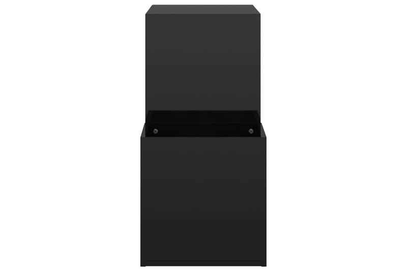 Skoskap for gang høyglans svart 105x35,5x70 cm sponplate - Svart - Entreoppbevaring - Skoskap - Oppbevaringsskap