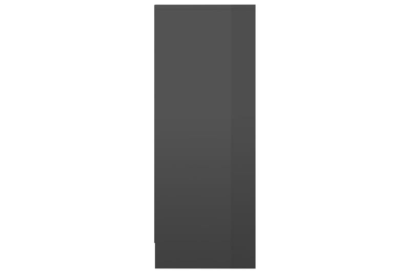 Skoskap høyglans grå 31,5x35x90 cm sponplate - Grå - Entreoppbevaring - Skoskap - Oppbevaringsskap
