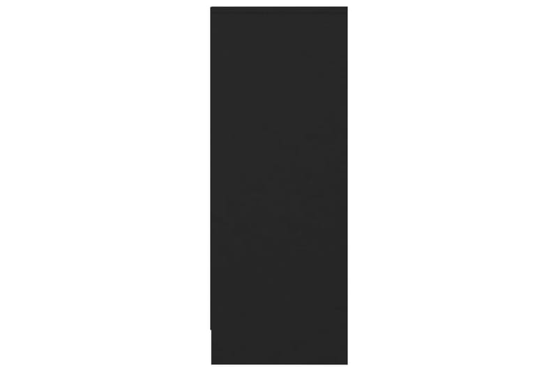 Skoskap svart 31,5x35x90 cm sponplate - Svart - Entreoppbevaring - Skoskap - Oppbevaringsskap