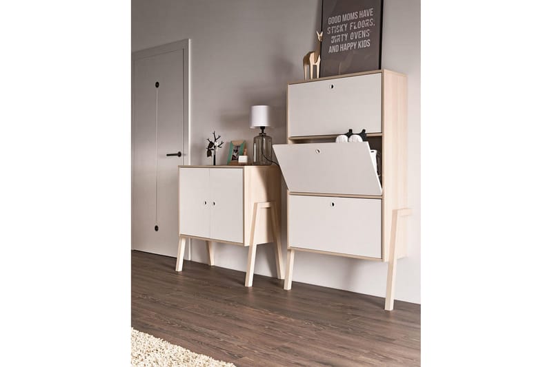 SPOT SkoskapTre / Natur / Hvit - VOX - Oppbevaring - Skap - Oppbevaringsskap