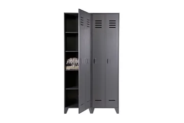 Stijn Oppbevaringsskap 103x187x40 cm - Stålgrå Furu - Oppbevaring - Skap - Oppbevaringsskap