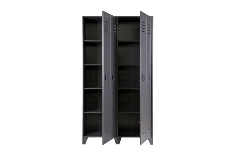 Stijn Oppbevaringsskap 103x187x40 cm - Stålgrå Furu - Oppbevaring - Skap - Oppbevaringsskap