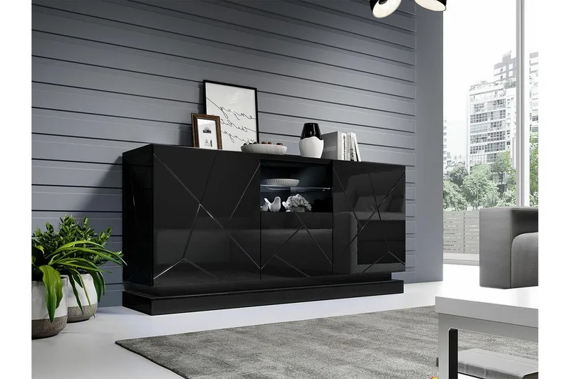 Strontian Highboard Scandinavian Choice Black - Oppbevaring - Skap - Oppbevaringsskap