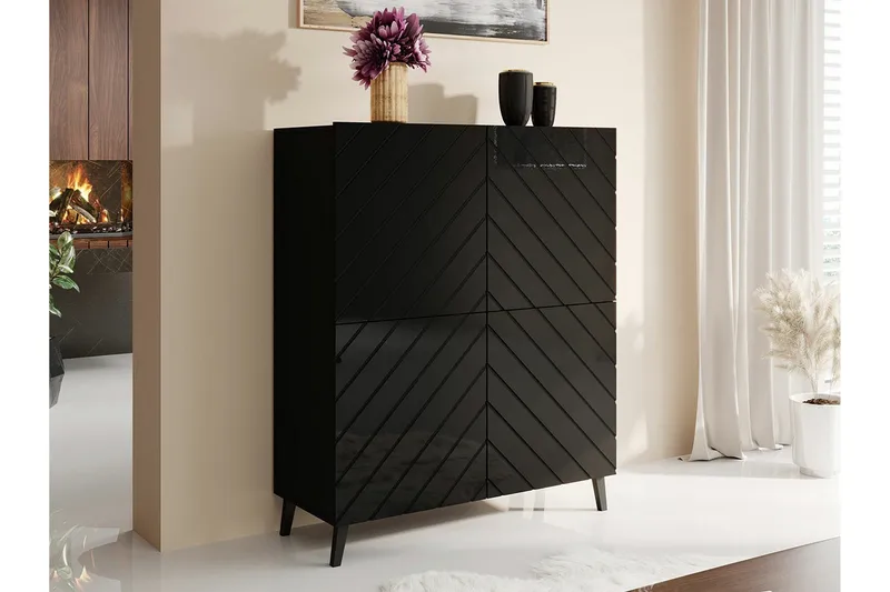 Strontian Highboard Scandinavian Choice Black - Oppbevaring - Skap - Oppbevaringsskap