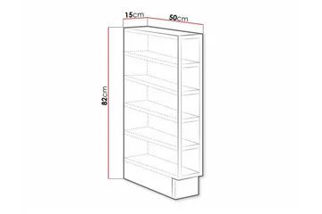 Templemore Kjøkkenskap 15 cm - Brun - Oppbevaring - Skap - Oppbevaringsskap