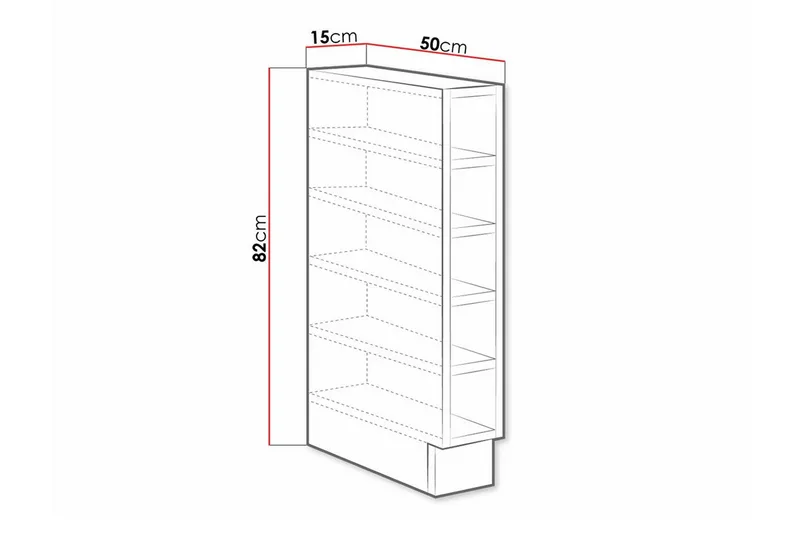Templemore Kjøkkenskap 15 cm - Brun - Oppbevaring - Skap - Oppbevaringsskap