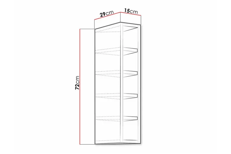 Templemore Kjøkkenskap 15 cm - Hvid - Oppbevaring - Skap - Oppbevaringsskap