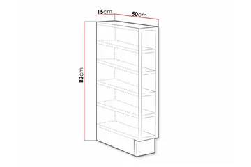 Templemore Kjøkkenskap 15 cm - Hvid - Oppbevaring - Skap - Oppbevaringsskap