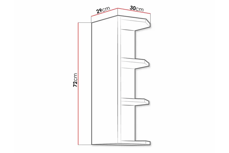 Templemore Kjøkkenskap 30 cm - Brun - Oppbevaring - Skap - Oppbevaringsskap