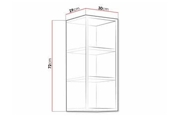 Templemore Kjøkkenskap 30 cm - Brun - Oppbevaring - Skap - Oppbevaringsskap