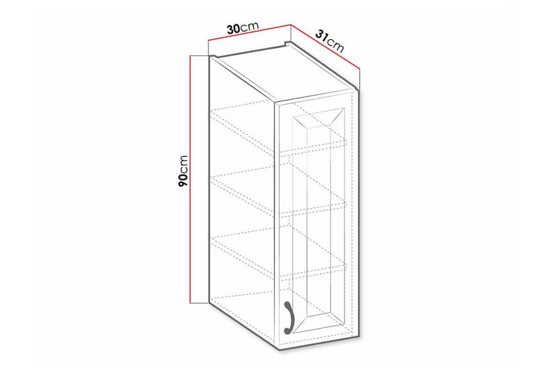Templemore Kjøkkenskap 30 cm - Oppbevaring - Skap - Oppbevaringsskap