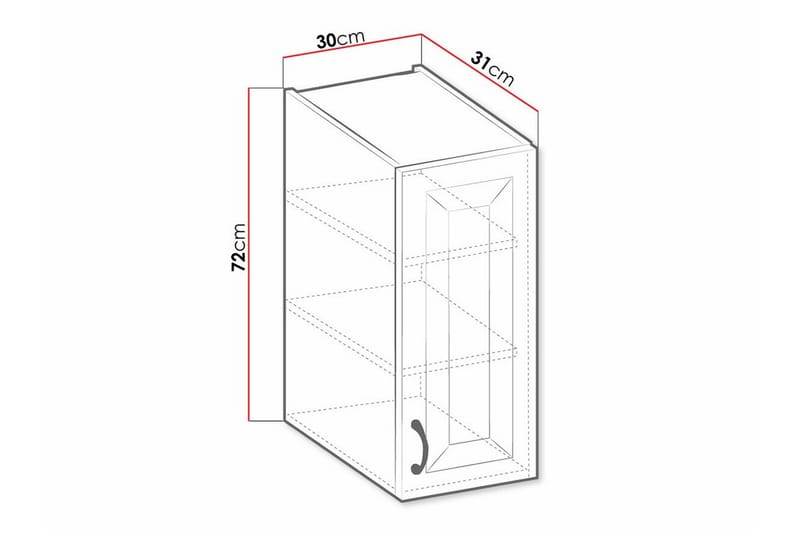 Templemore Kjøkkenskap 30 cm - Oppbevaring - Skap - Oppbevaringsskap