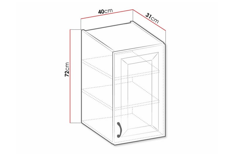 Templemore Kjøkkenskap 40 cm - Oppbevaring - Skap - Oppbevaringsskap