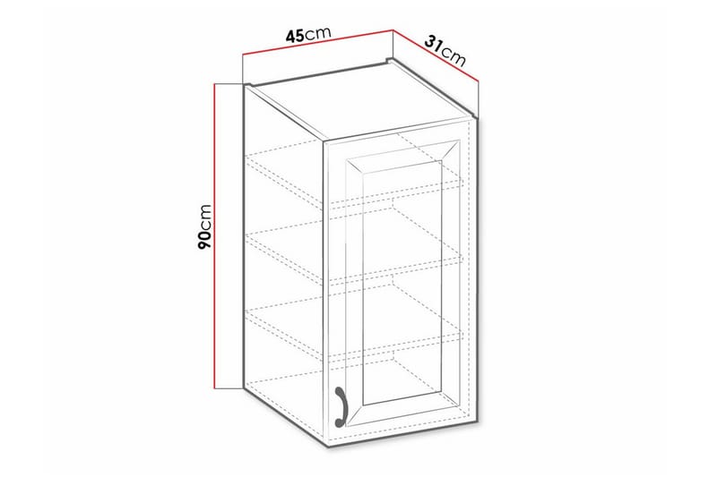 Templemore Kjøkkenskap 45 cm - Oppbevaring - Skap - Oppbevaringsskap