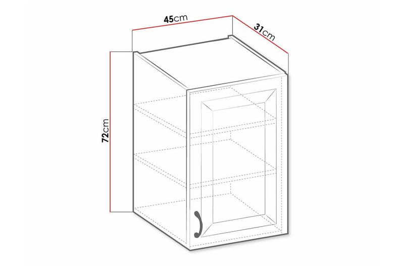 Templemore Kjøkkenskap 45 cm - Oppbevaring - Skap - Oppbevaringsskap