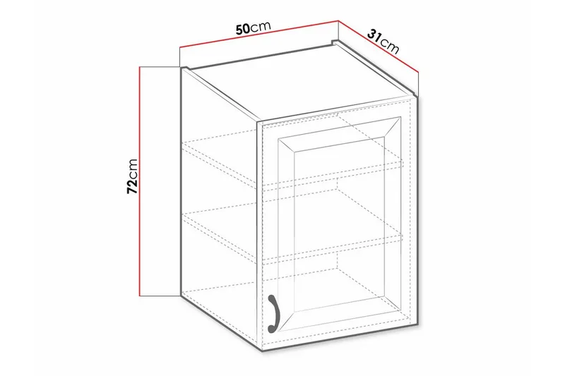 Templemore Kjøkkenskap 50 cm - Oppbevaring - Skap - Oppbevaringsskap