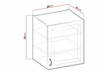 Templemore Kjøkkenskap 60 cm - Oppbevaring - Skap - Oppbevaringsskap
