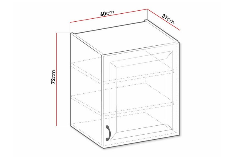 Templemore Kjøkkenskap 60 cm - Oppbevaring - Skap - Oppbevaringsskap