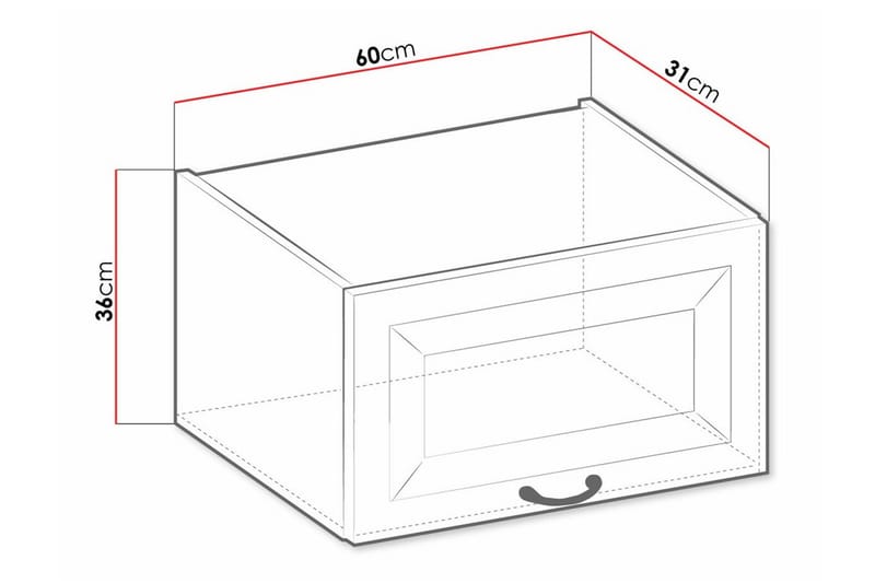 Templemore Kjøkkenskap 60 cm - Oppbevaring - Skap - Oppbevaringsskap