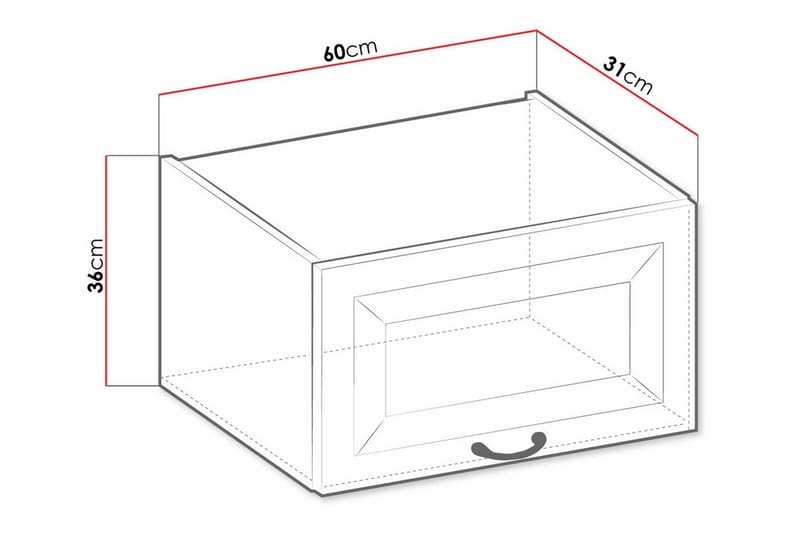 Templemore Kjøkkenskap 60 cm - Oppbevaring - Skap - Oppbevaringsskap