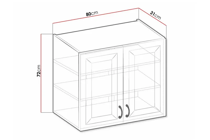 Templemore Kjøkkenskap 80 cm - Oppbevaring - Skap - Oppbevaringsskap