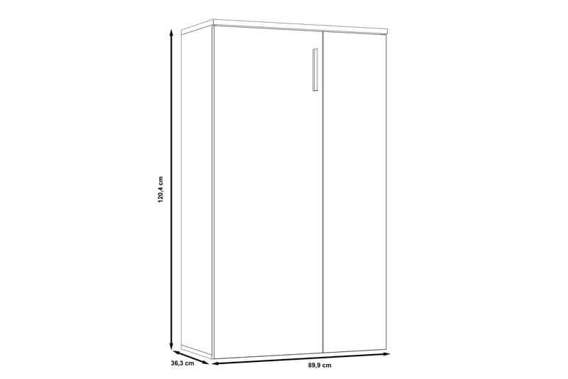 Ticketwood Skoskap 69 cm - Hvit - Oppbevaring - Skap - Oppbevaringsskap