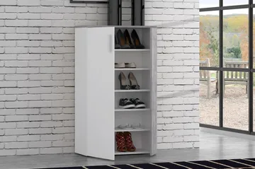 Ticketwood Skoskap 69 cm - Hvit/Grå - Oppbevaring - Skap - Oppbevaringsskap