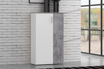 Ticketwood Skoskap 69 cm - Hvit/Grå - Oppbevaring - Skap - Oppbevaringsskap