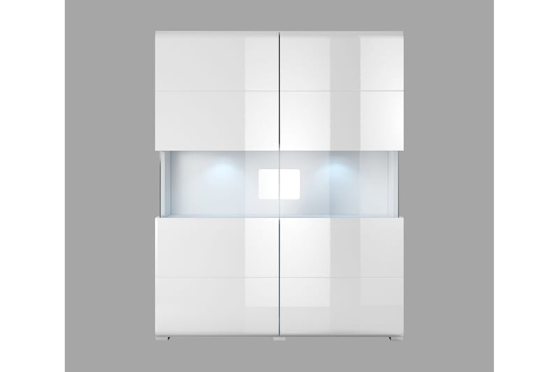 Toreno Highboard 39x122 cm - Hvit - Oppbevaring - Skap - Oppbevaringsskap