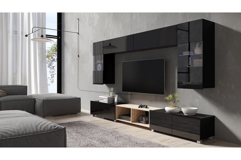 TV-Møbelsett Syrenna, Svart