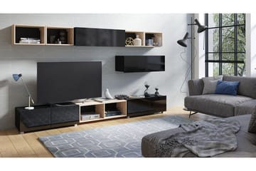 TV-Møbelsett Syrenna - Svart - Møbler - Barnemøbler - Oppbevaring barnerom - Skap barnerom