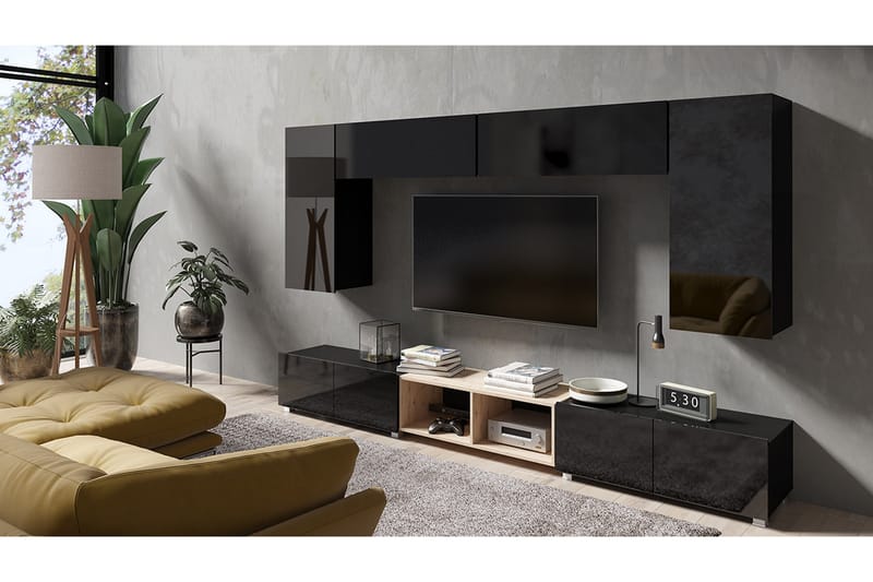 TV-Møbelsett Syrenna, Svart