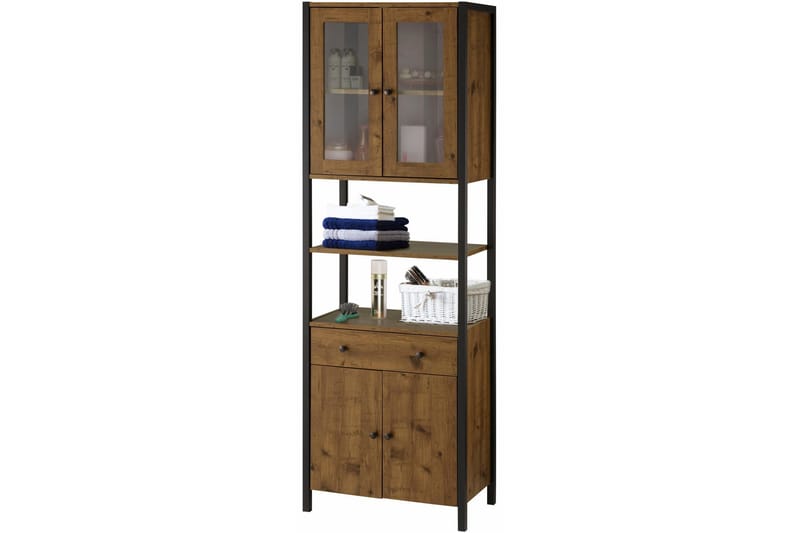 TV-skap Henika 60 cm - Brun/Svart - Oppbevaring - Skap - Oppbevaringsskap