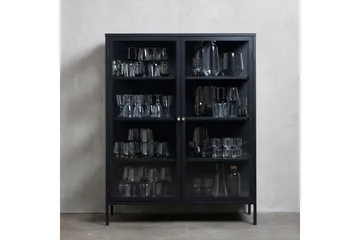 Umbri Highboard 110x140 cm - Svart - Oppbevaring - Skap - Oppbevaringsskap