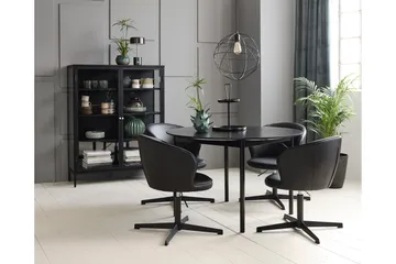 Umbri Highboard 110x140 cm - Svart - Oppbevaring - Skap - Oppbevaringsskap