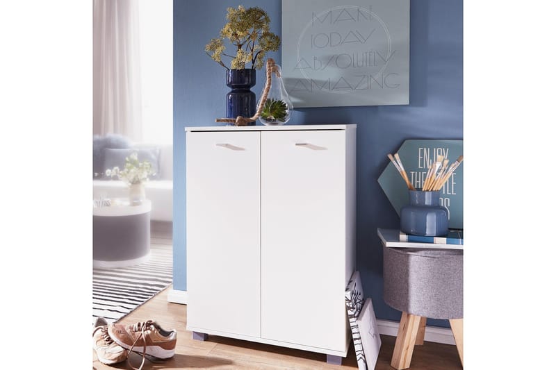 Vassell Skoskap - Hvit - Oppbevaring - Skap - Oppbevaringsskap