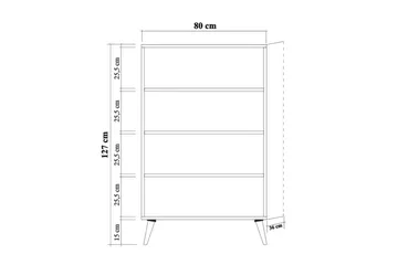 Vellavie Skap 80 cm Regnbuepanel - Flerfarget - Oppbevaring - Skap - Oppbevaringsskap