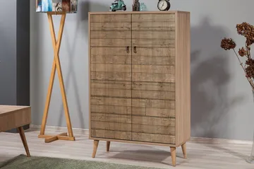 Vellavie Skap 80 cm Trepanel - Brun - Oppbevaring - Skap - Oppbevaringsskap