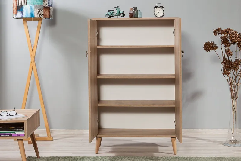 Vellavie Skap 80 cm Trepanel - Brun - Oppbevaring - Skap - Oppbevaringsskap