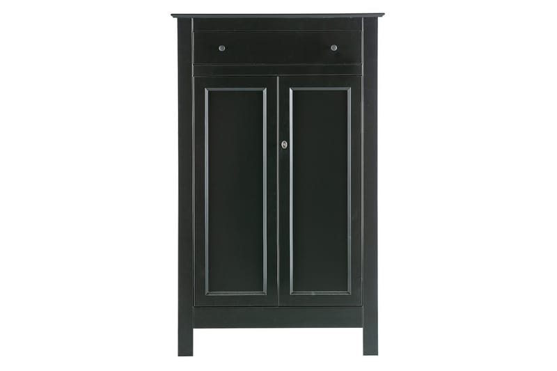 Vitrineskap Avilius 93x40 cm - Furu/Svart - Oppbevaring - Skap - Oppbevaringsskap