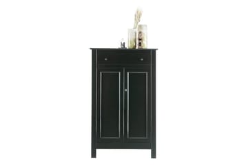 Vitrineskap Avilius 93x40 cm - Furu/Svart - Oppbevaring - Skap - Oppbevaringsskap