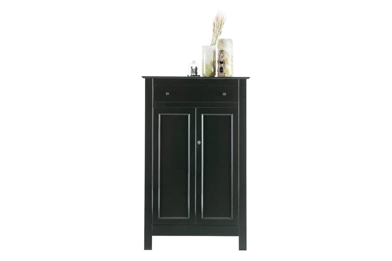 Vitrineskap Avilius 93x40 cm - Furu/Svart - Oppbevaring - Skap - Oppbevaringsskap