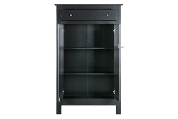 Vitrineskap Avilius 93x40 cm - Furu/Svart - Oppbevaring - Skap - Oppbevaringsskap