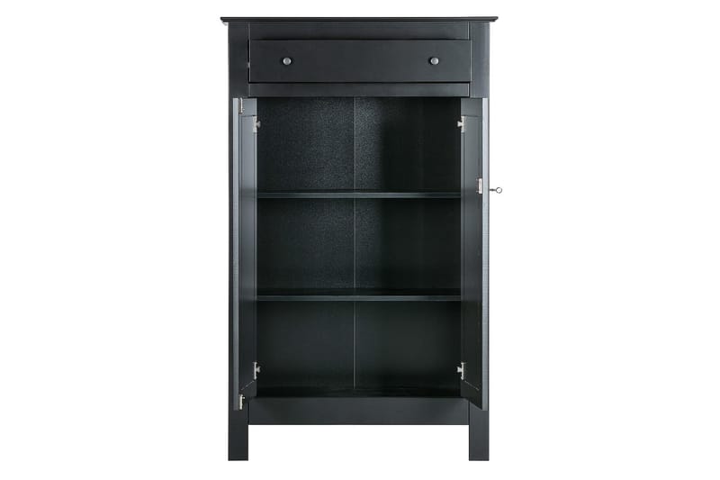 Vitrineskap Avilius 93x40 cm - Furu/Svart - Oppbevaring - Skap - Oppbevaringsskap