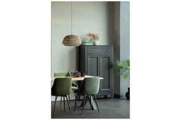 Vitrineskap Avilius 93x40 cm - Furu/Svart - Oppbevaring - Skap - Oppbevaringsskap