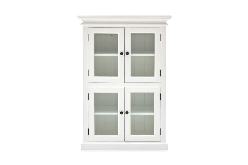 Vitrineskap Halifax 90 cm Medium - Hvit - Oppbevaringsskap
