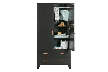 Wickam Oppbevaringsskap 98x190 cm - Svart - Oppbevaring - Skap - Oppbevaringsskap