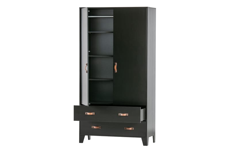 Wickam Oppbevaringsskap 98x190 cm - Svart - Oppbevaring - Skap - Oppbevaringsskap